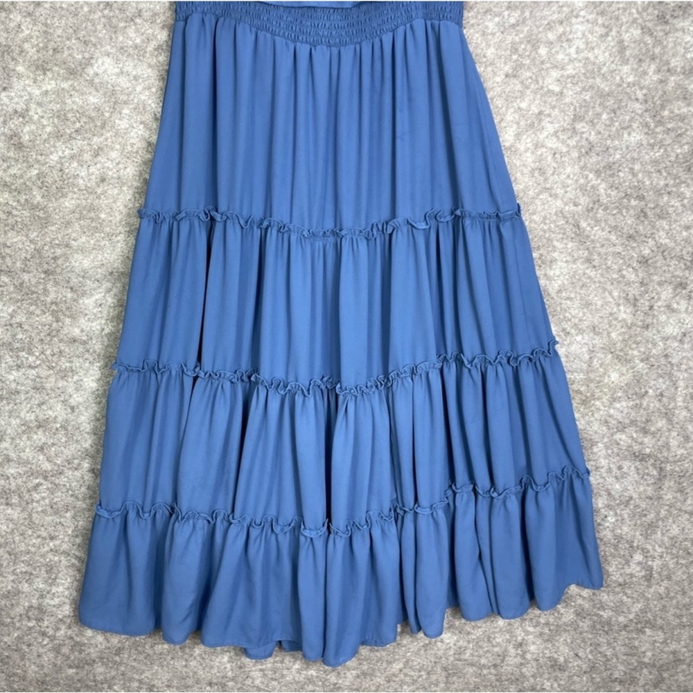 1. State Strapless Blue Dress - Picture 4 of 10